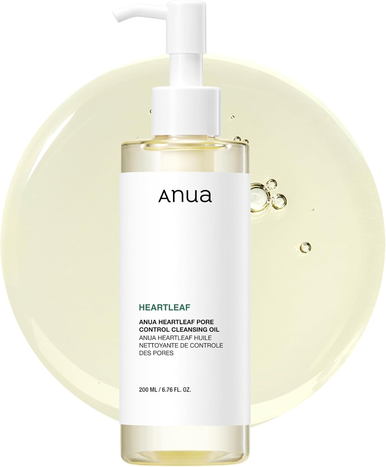 Anua | Aceite Limpiador Facial Heartleaf — Waterproof Desmaquillante y Protector Solar, No Comedogénico