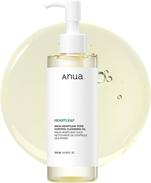 Anua | Aceite Limpiador Facial Heartleaf — Waterproof Desmaquillante y Protector Solar, No Comedogénico