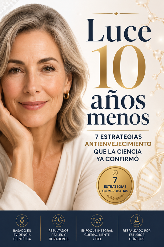 E-BOOK | Luce 10 años menos: 7 estrategias antienvejecimiento que la ciencia ya confirmó