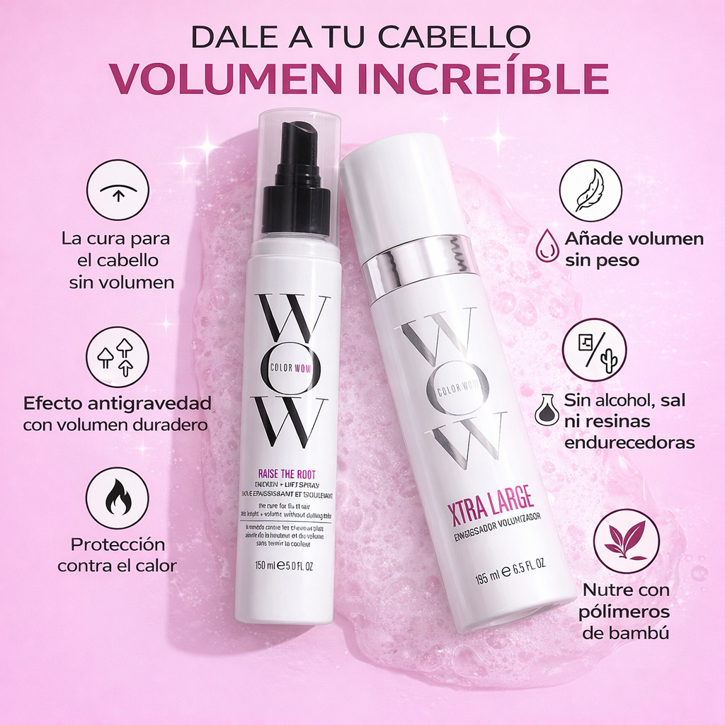 Spray Levanta Raíz + Espuma Voluminizadora